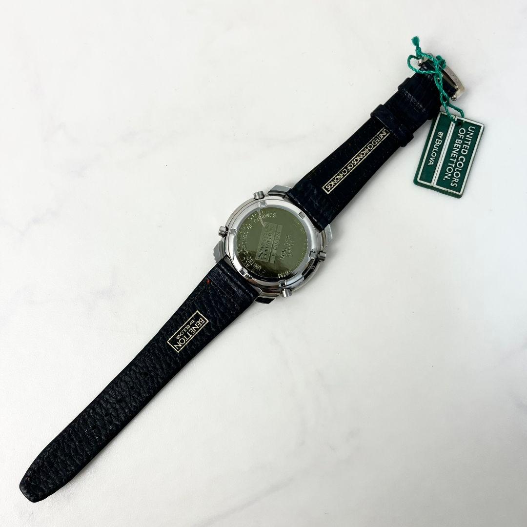 【稼働】 BENETTON BULOVA BN101 クロノグラフ 腕時計