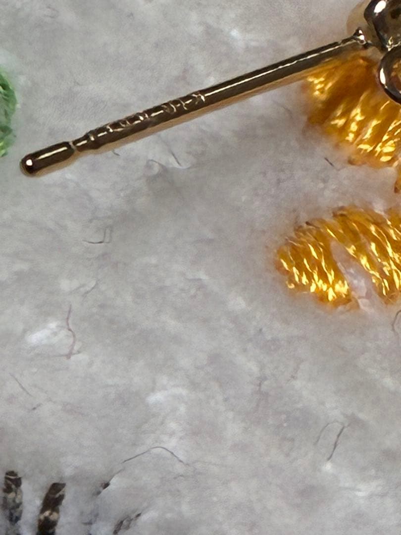 18金クロスダイヤピアス