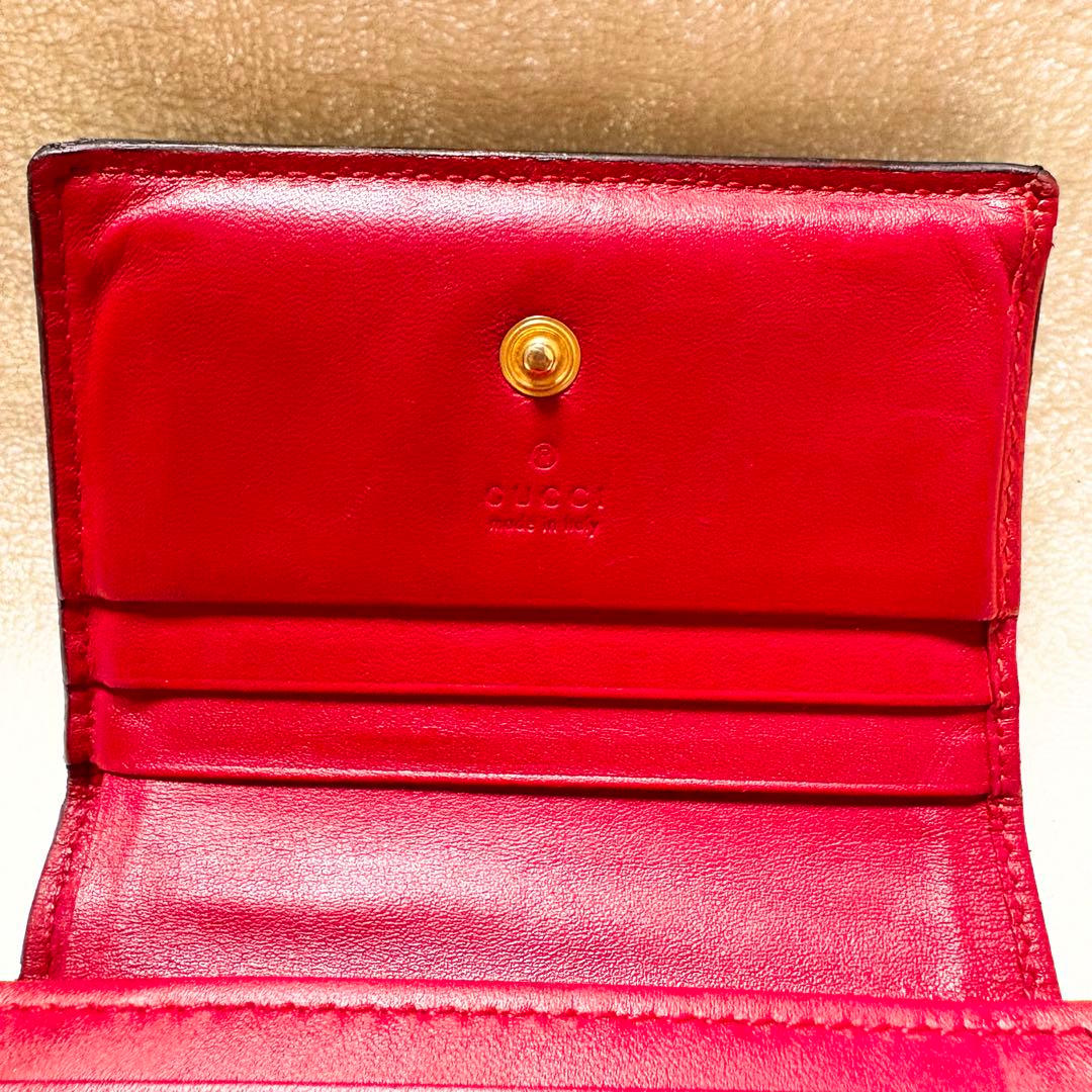 GUCCI GGスプリーム チェリー ウォレット〔二つ折財布〕