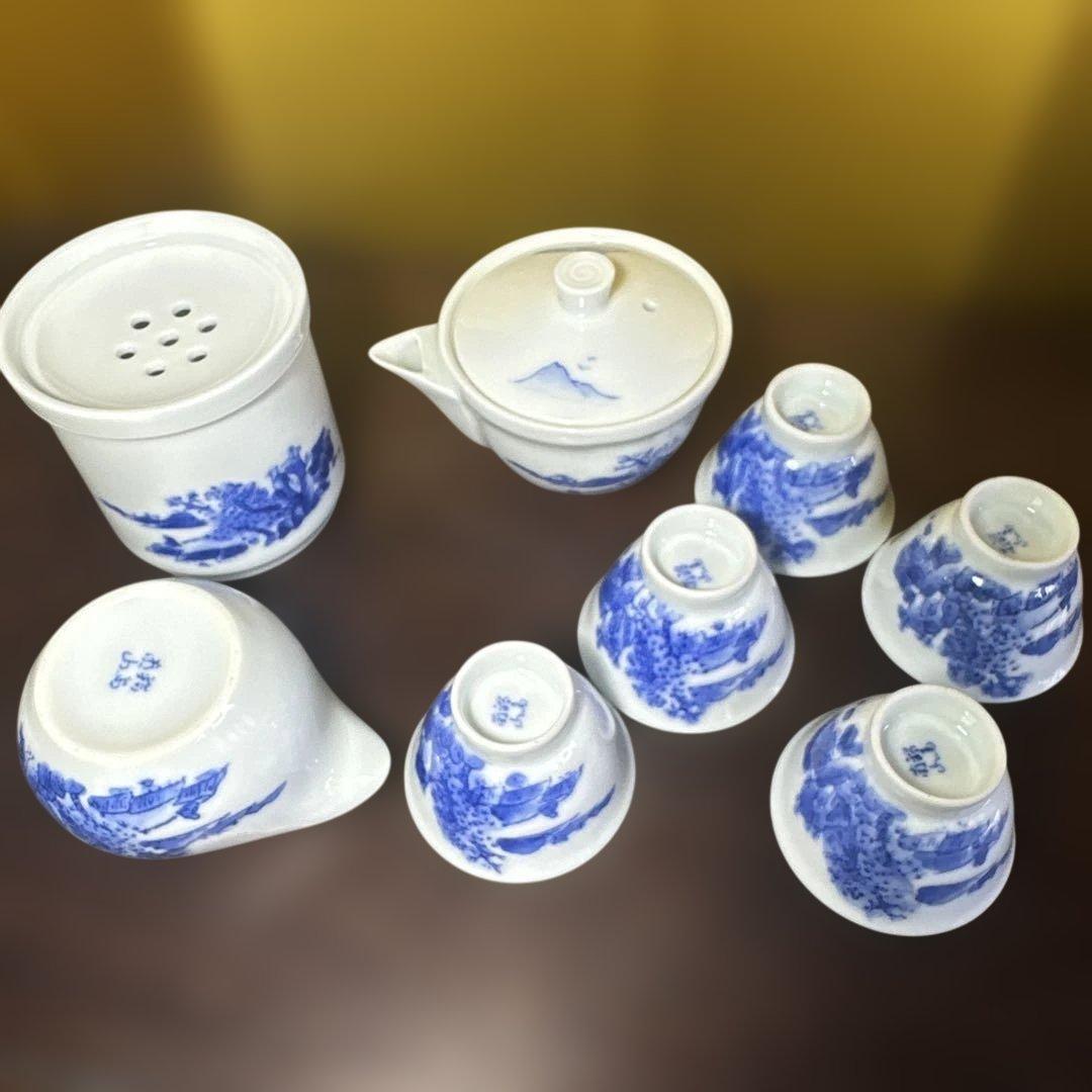 平安焼，鍋島焼，有田焼，清水焼，青白磁， 茶道具セット