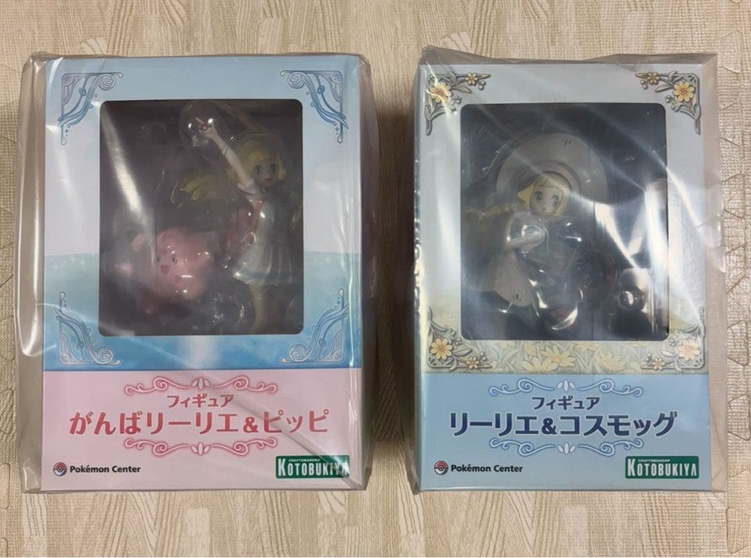 【新品未開封】がんばリーリエ＆ピッピ／リーリエ＆コスモッグ フィギュア2体セット
