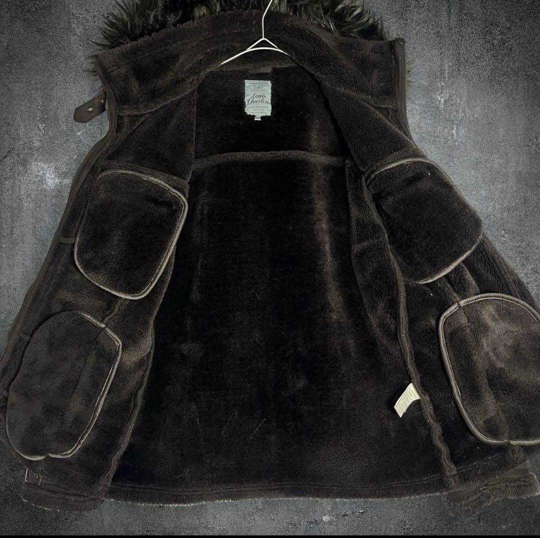 archive 00s y2k ダークブラウン　ファージャケット