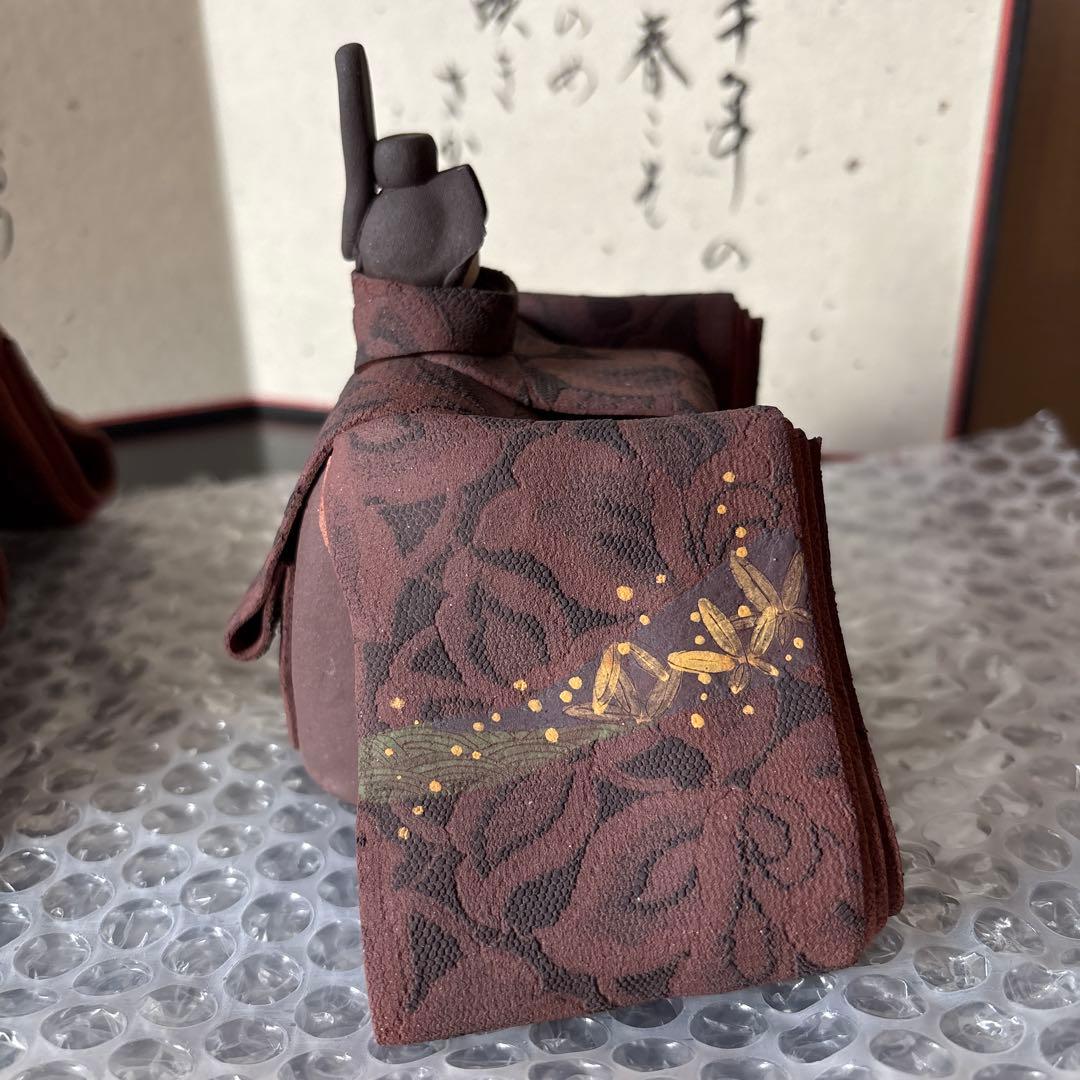 広島　雛人形　澤りか　陶雛　男雛エンジ　女雛エンジ　お雛様　置物　雛飾り