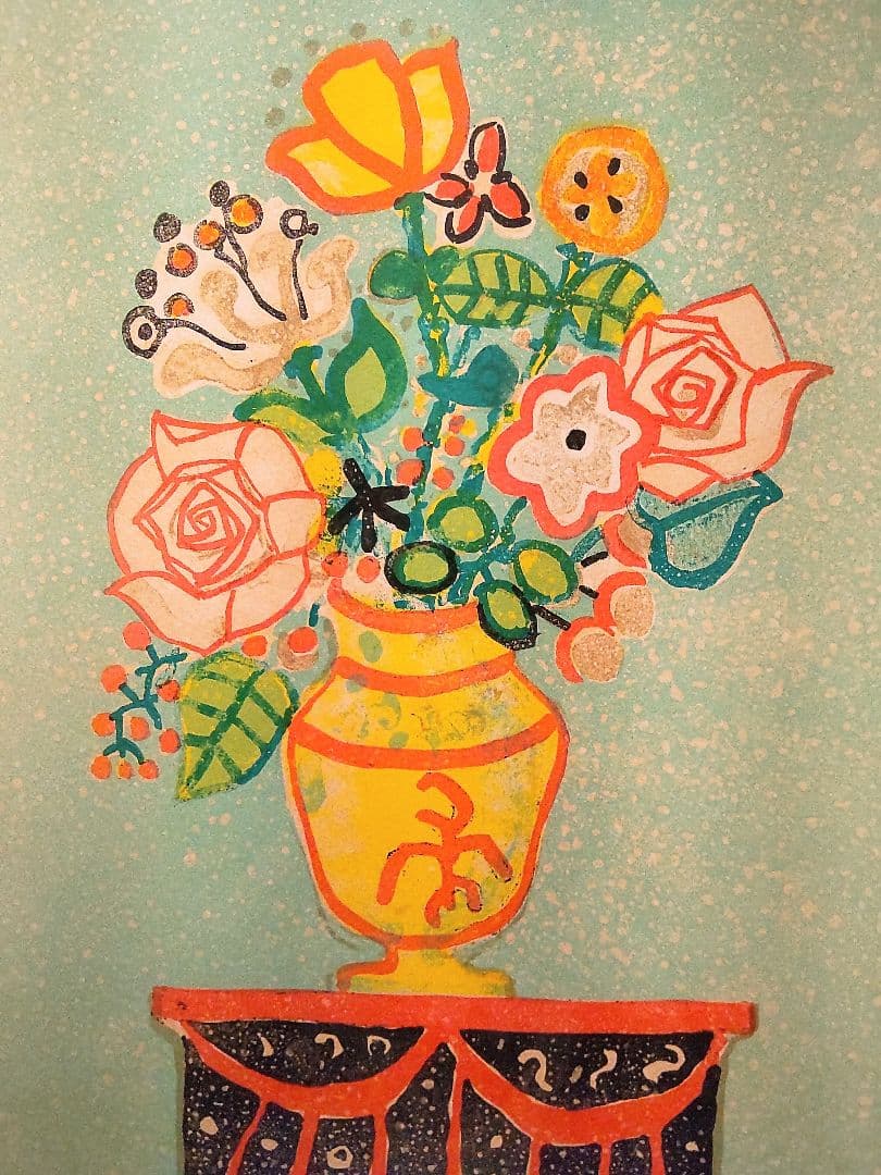 【証明書付き】アイズピリ 「2本のバラ」 リトグラフ