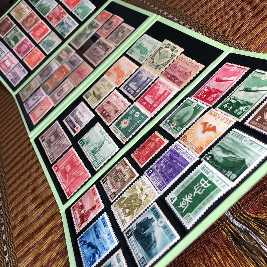 大正〜昭和19年 切手62種！鑑賞冊子入り！プレゼントに！じっくり鑑賞に！