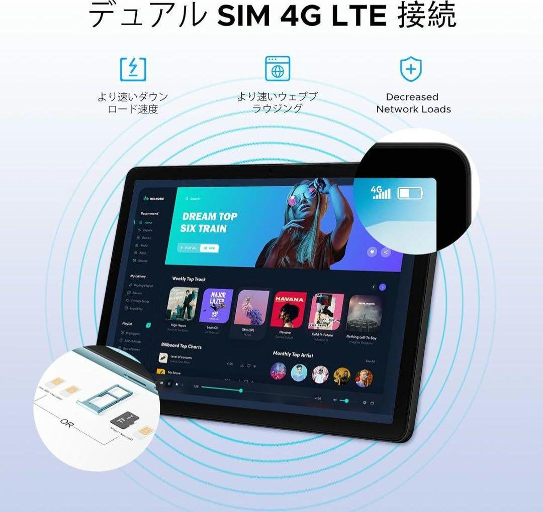 Android16 AI タブレット 11インチ 8コアCPU T620 顔認識