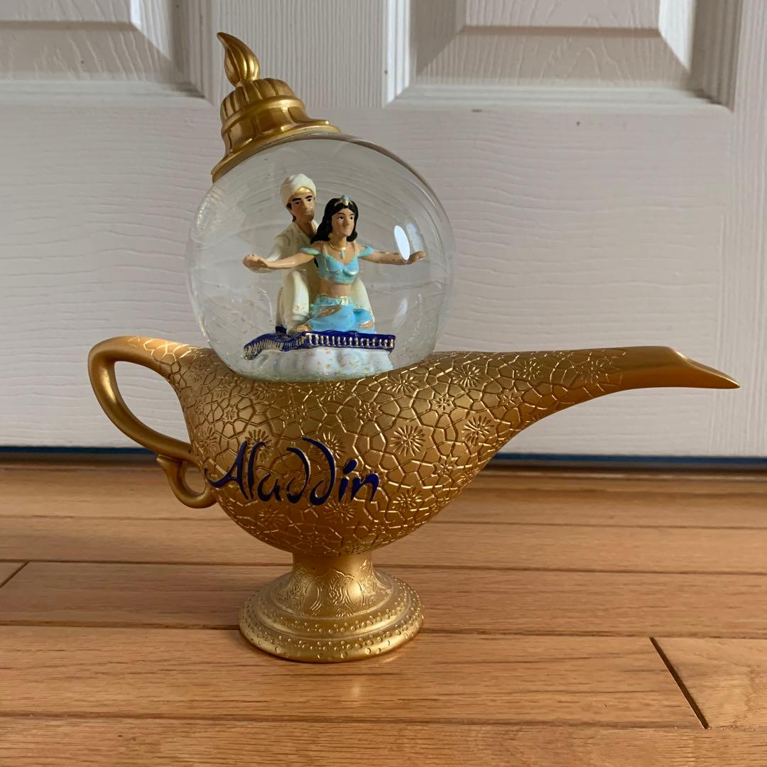 レア アラジン ディズニー スノードーム オルゴール　ニューヨーク