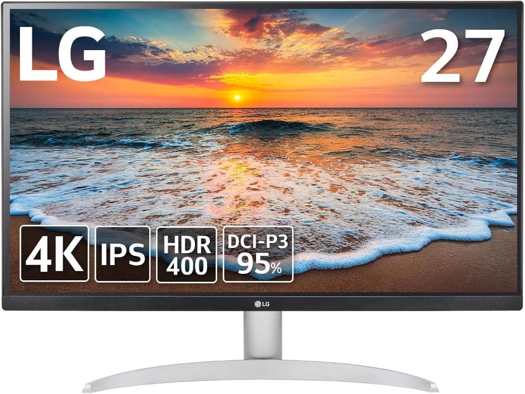 LG ディスプレイ 27UP600-W 27インチ / 4K / IPS非光沢