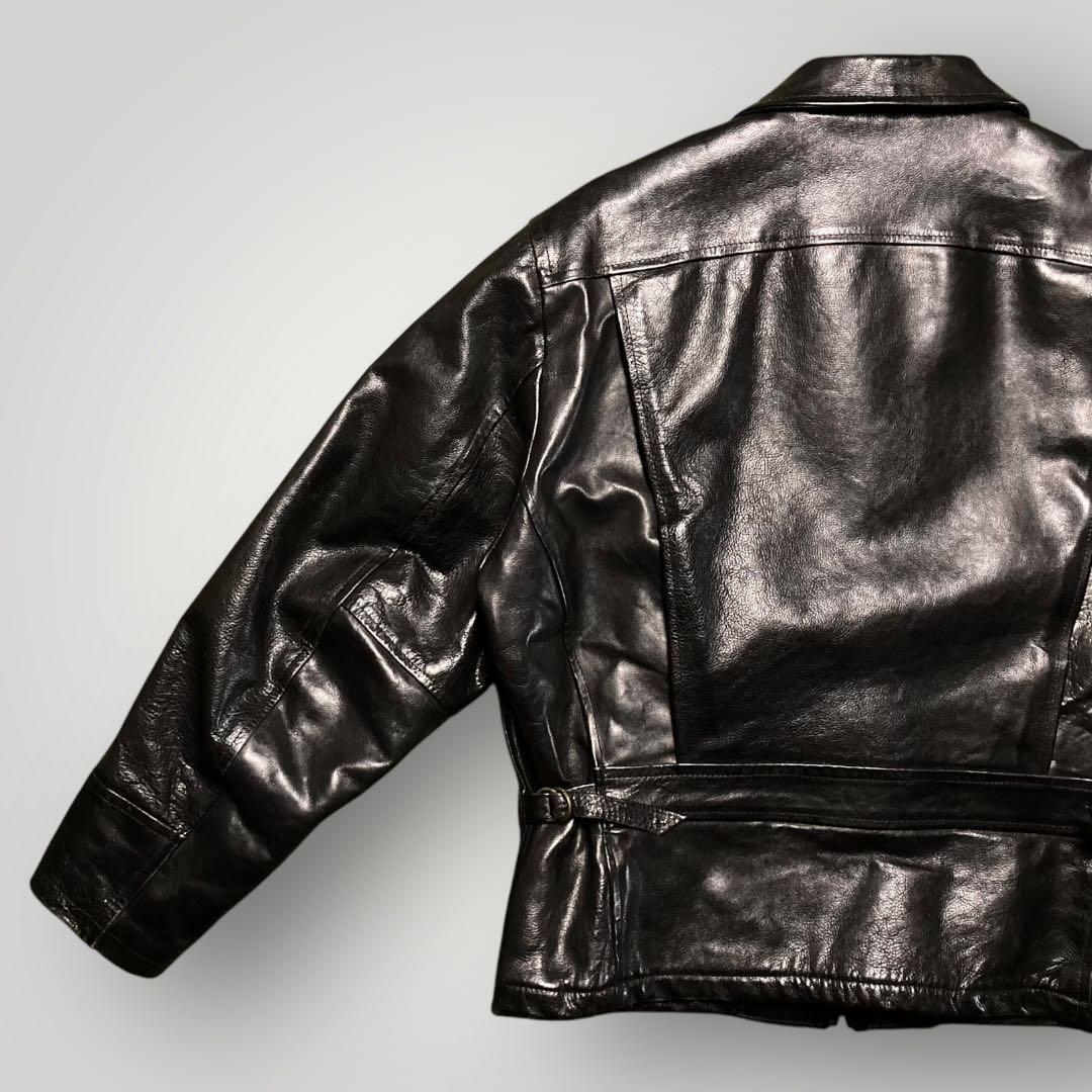 STEWARTスチュワート シングルライダース バッファローXLブラック黒 茶芯