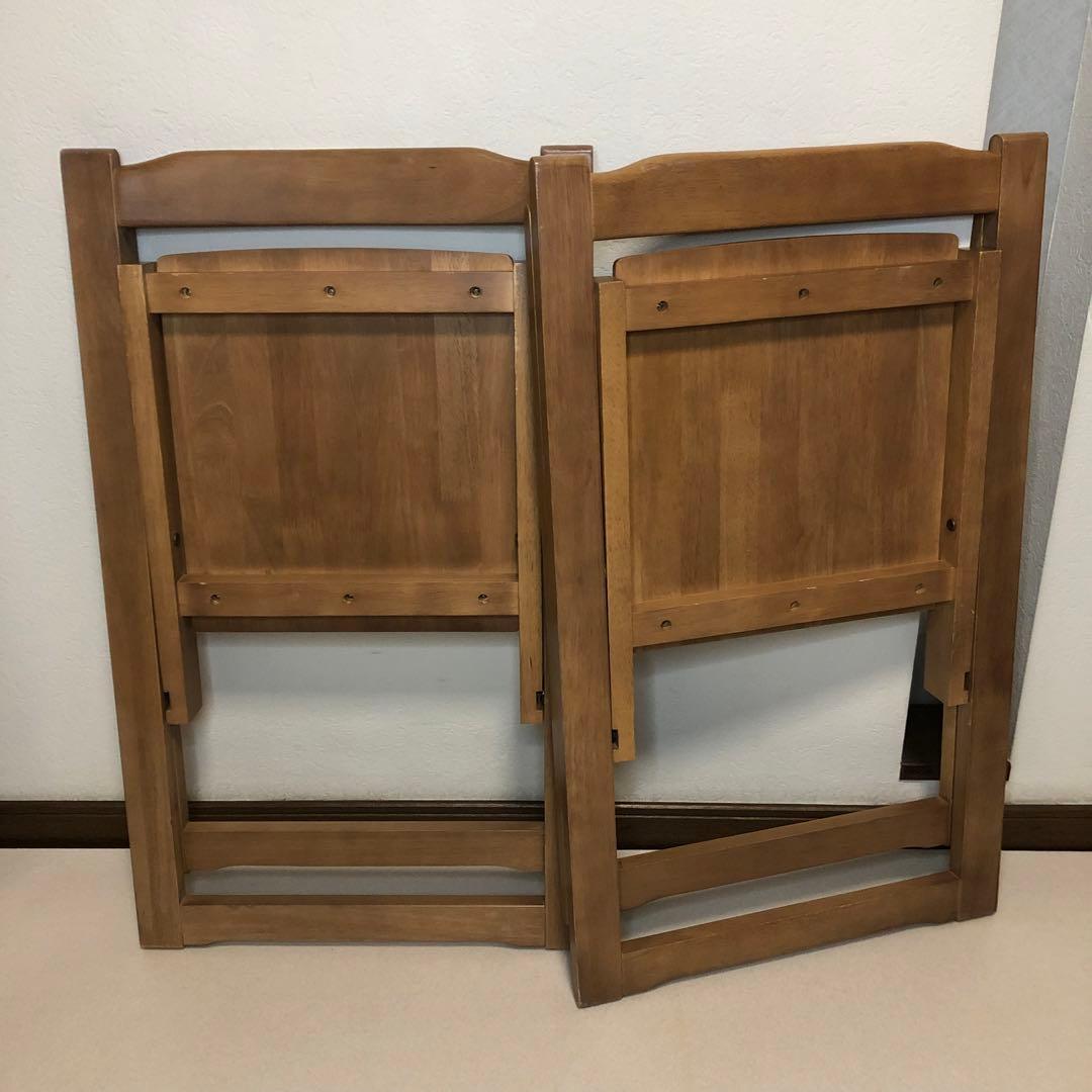 北欧レトロ 木製バタフライテーブル ダイニングテーブル 折りたたみ椅子