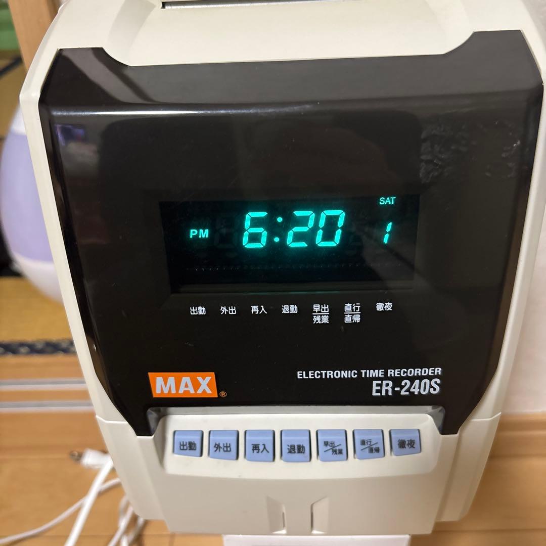 マックス株式会社　ER-250S タイムレコーダー　動作確認済み