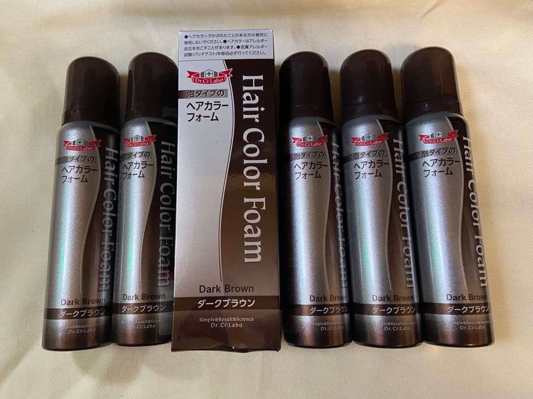 ドクターシーラボ ヘアカラー フォーム ダークブラウン 100g 6本