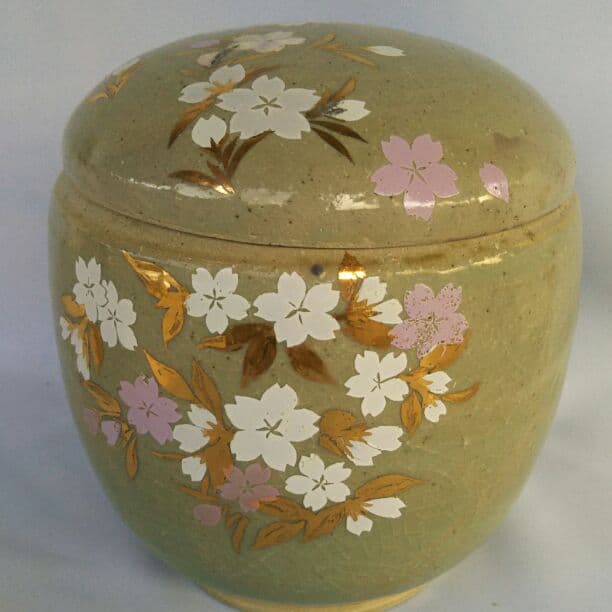 金彩吉野桜 安らぎのお骨壺〔5寸〕