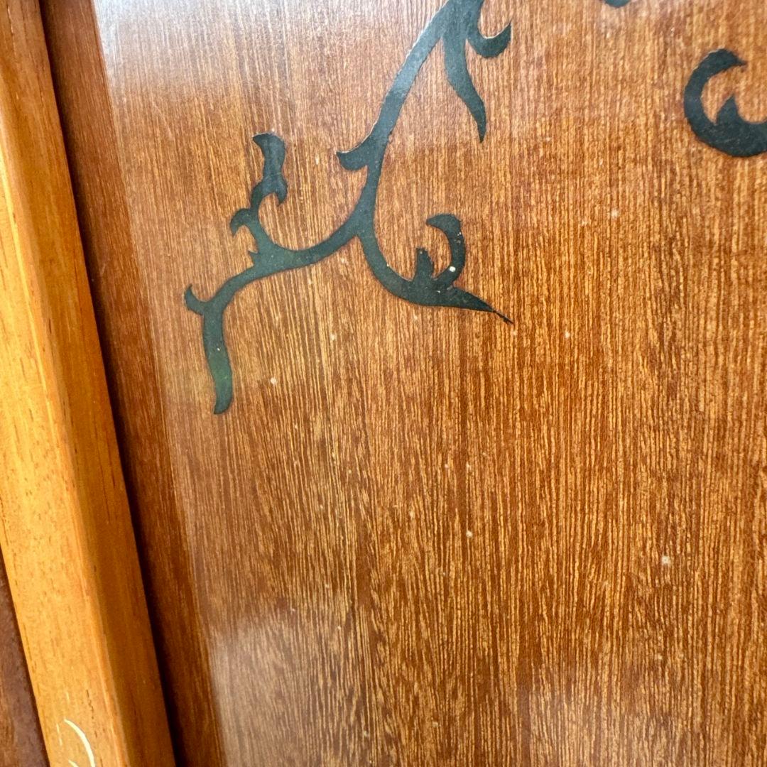 アンティーク家具 キャビネット レトロ 収納 花柄 花模様 チェスト