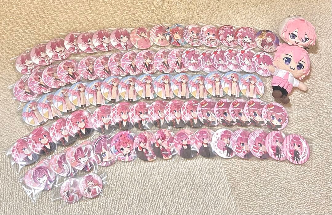 すとぷり さとみ 缶バッジ 77点 ぬいぐるみ セット