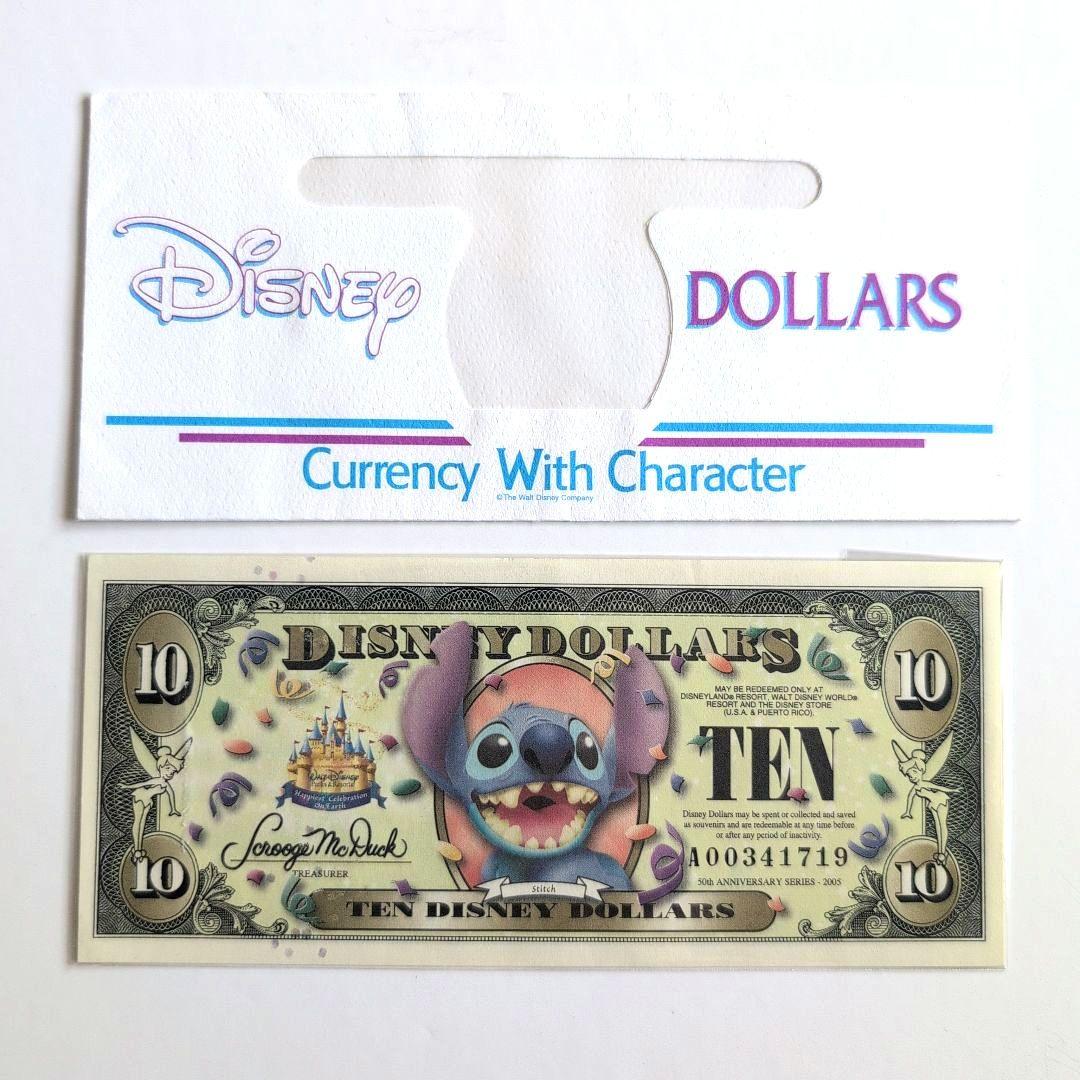 ディズニーダラー 　2005年　スティッチ 　10ダラー　バーコード付き