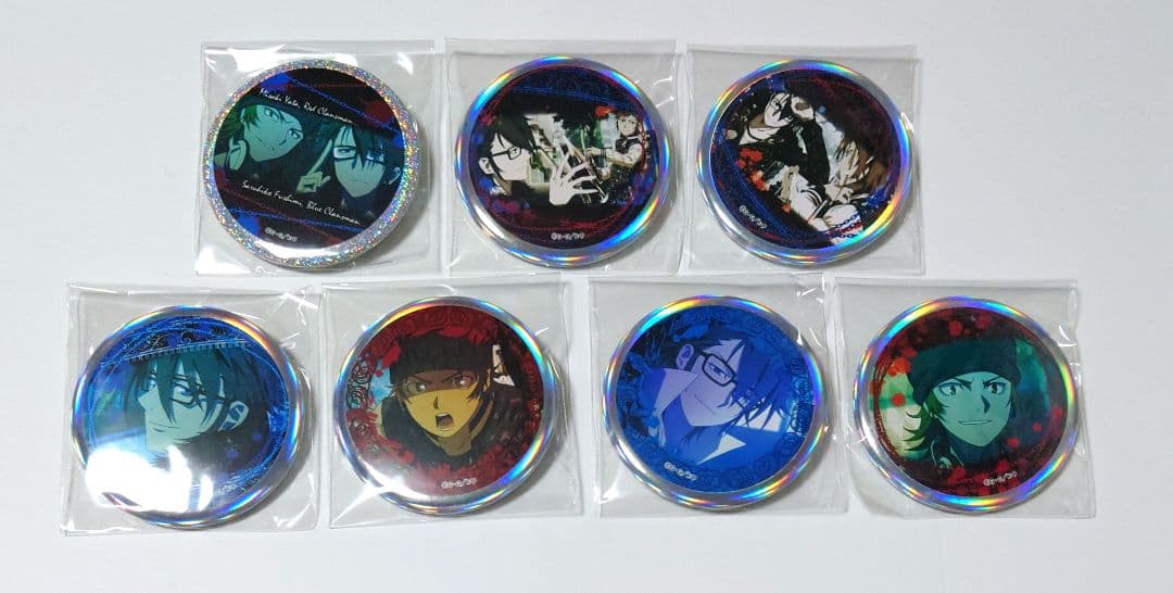 八田美咲　伏見猿比古　キラキラ缶バッジ　アニメK　缶バッジ