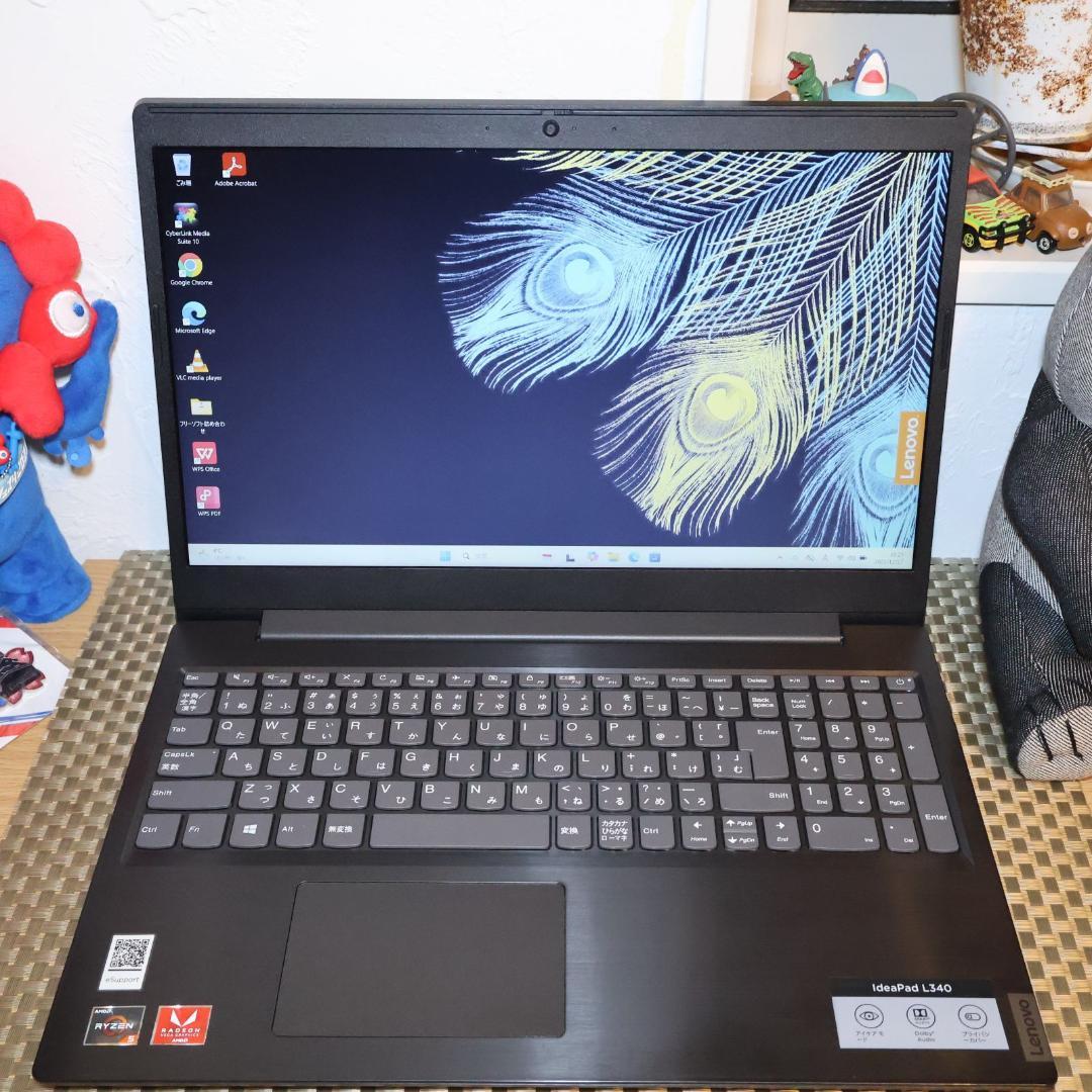 専用Win11公式対応Ryzen5/メ8G/SSD/DVD/FHD/無線/カメラ