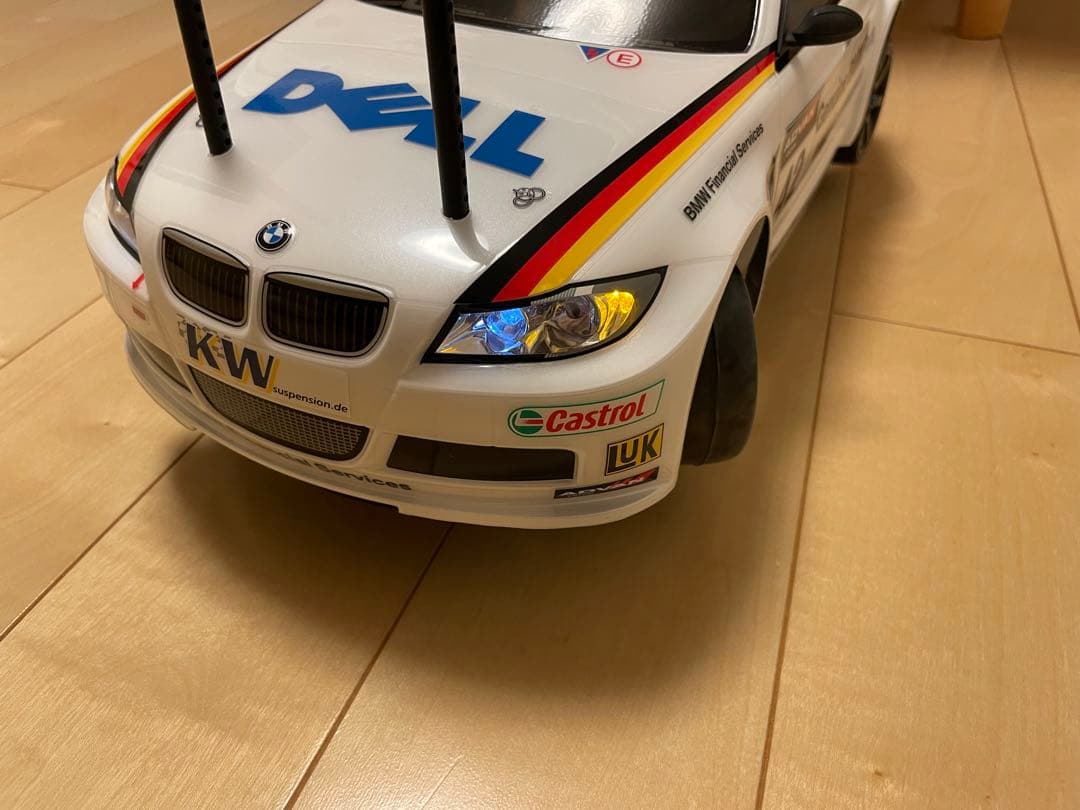 未走行　作成済み　タミヤ　BMW 320si ライトユニット組み込み