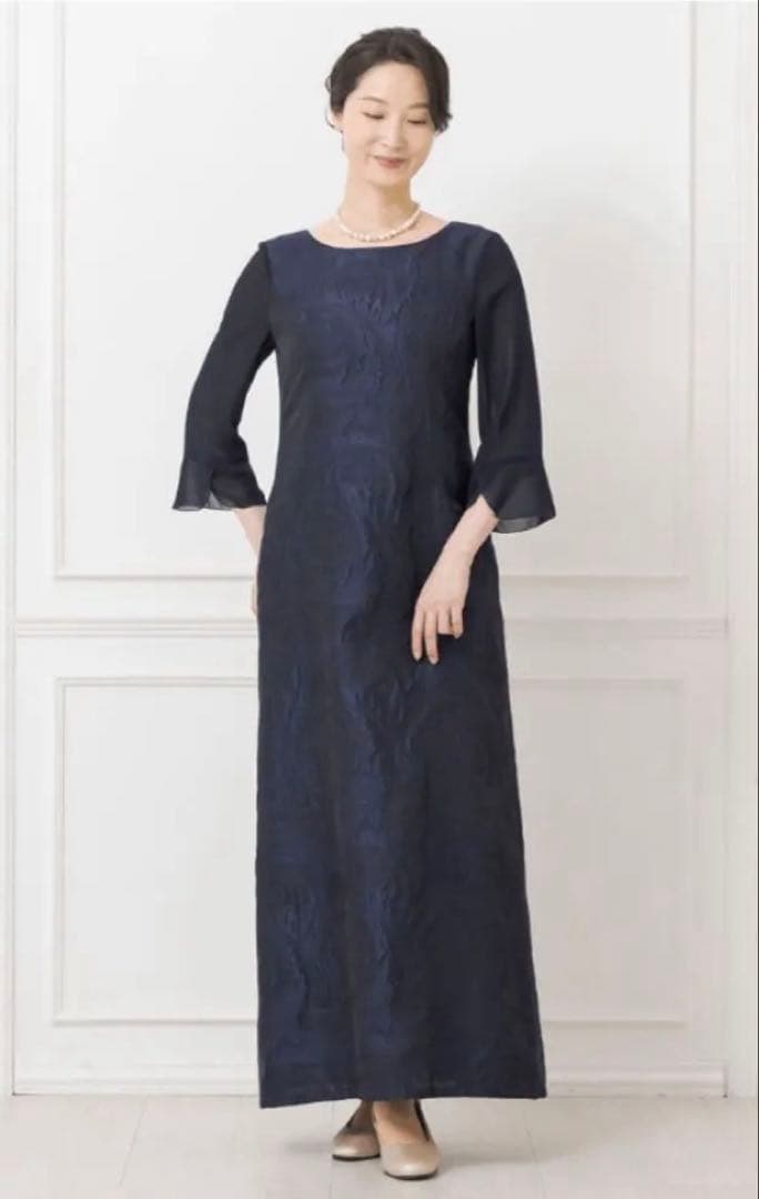 SOIR DOLCE ネイビー　マザーズドレス　M