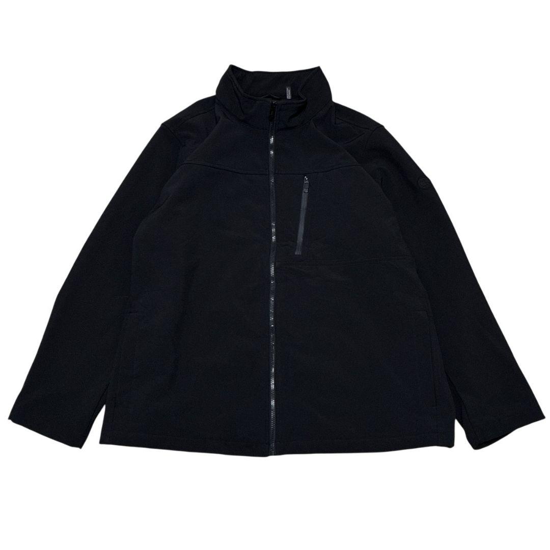 美品✨カルバンクライン ソフトシェルジャケット ロゴ 裏地フリース 黒 2XL
