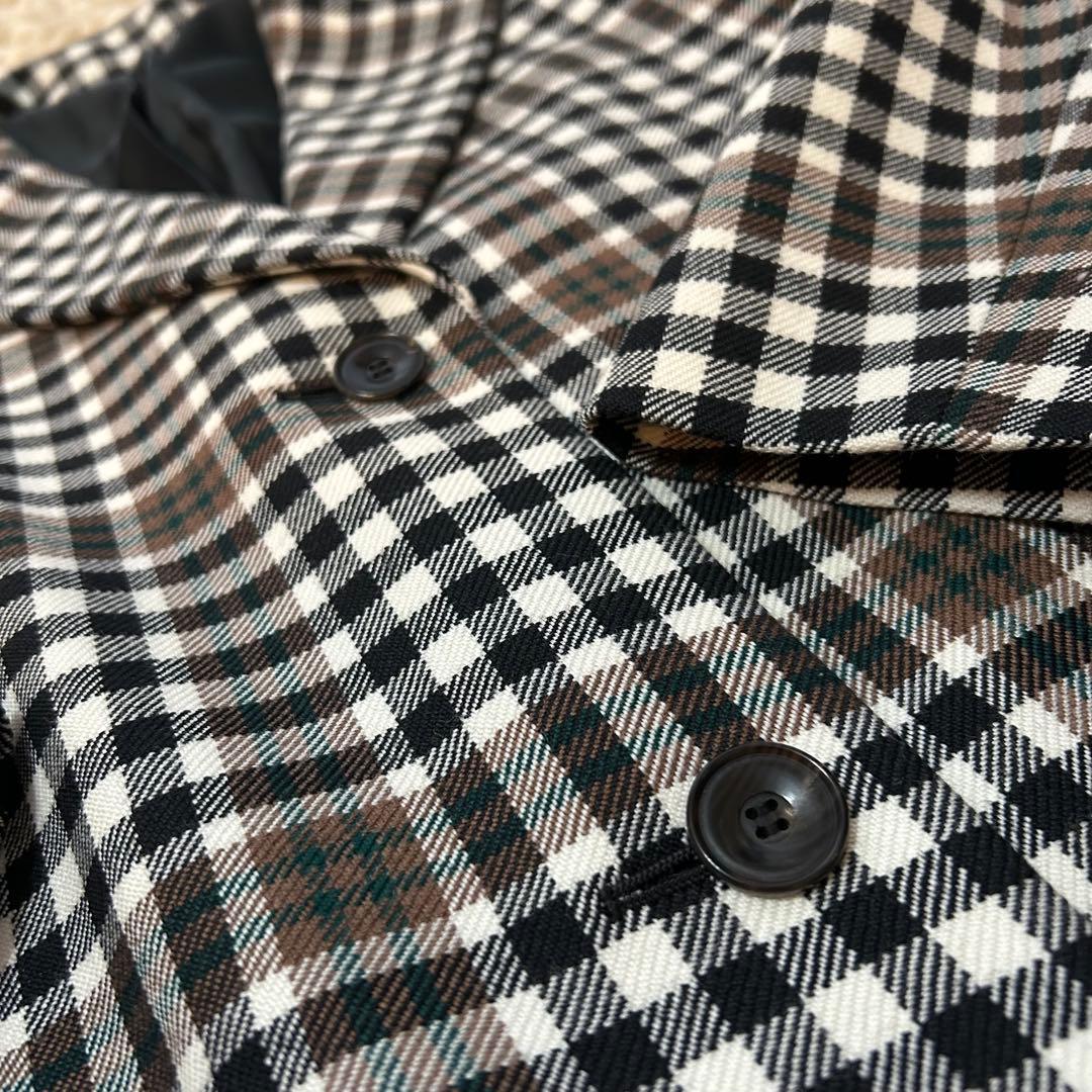 ⭐️極美品⭐️ 23区 3XL 46 大きいサイズ チェック チェスターコート