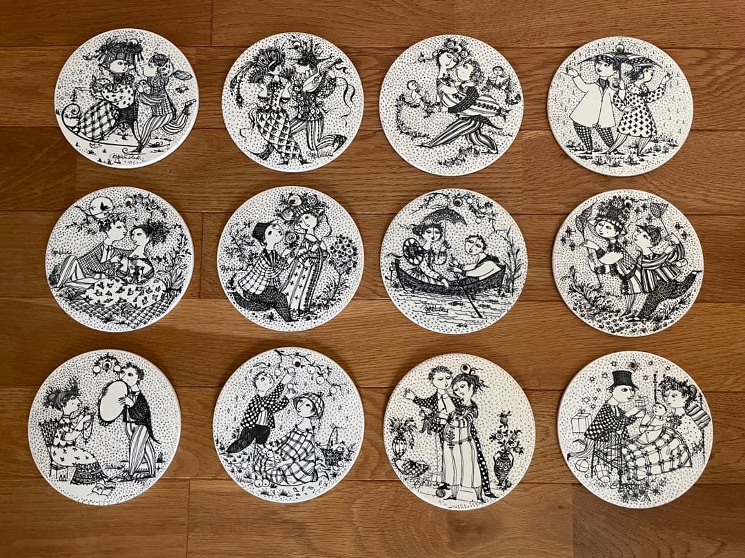 Bjorn Wiinbladマンスリープレート12ヶ月セットNymolle北欧