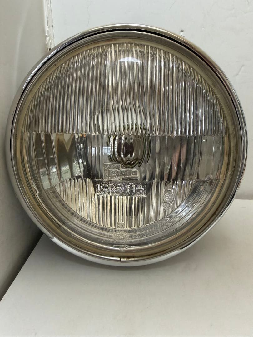 希少廃盤品当時物シビエ一文字180πシビエ凸レンズ付ヘッドライトCIBIE