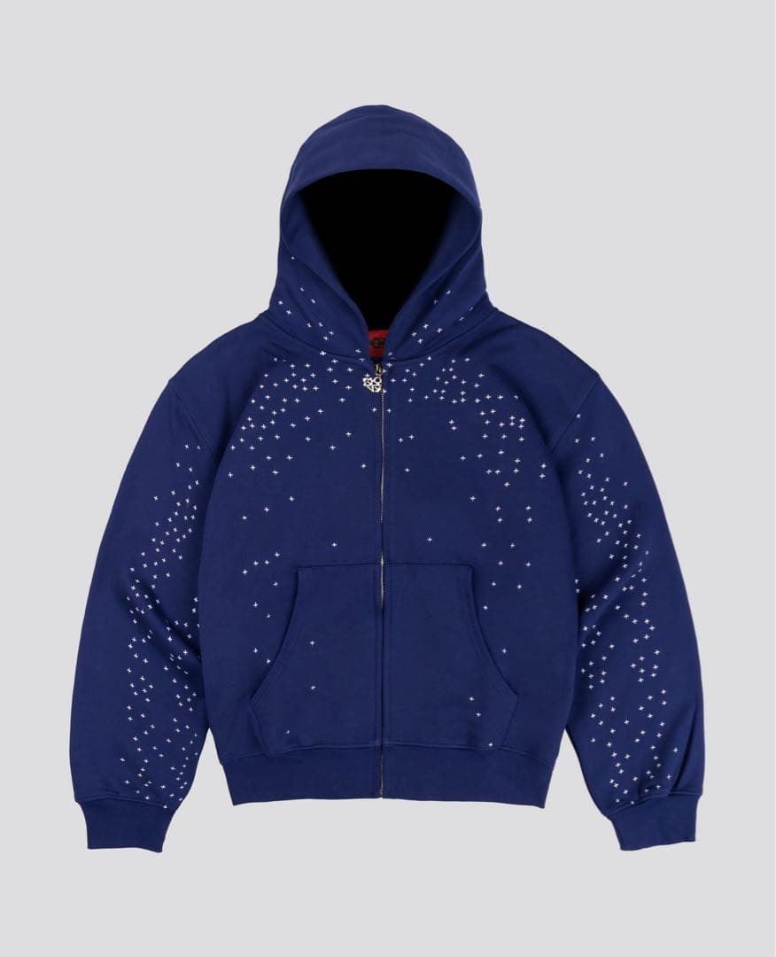 Davril BLUE STARDUST ZIP パーカー Lサイズ