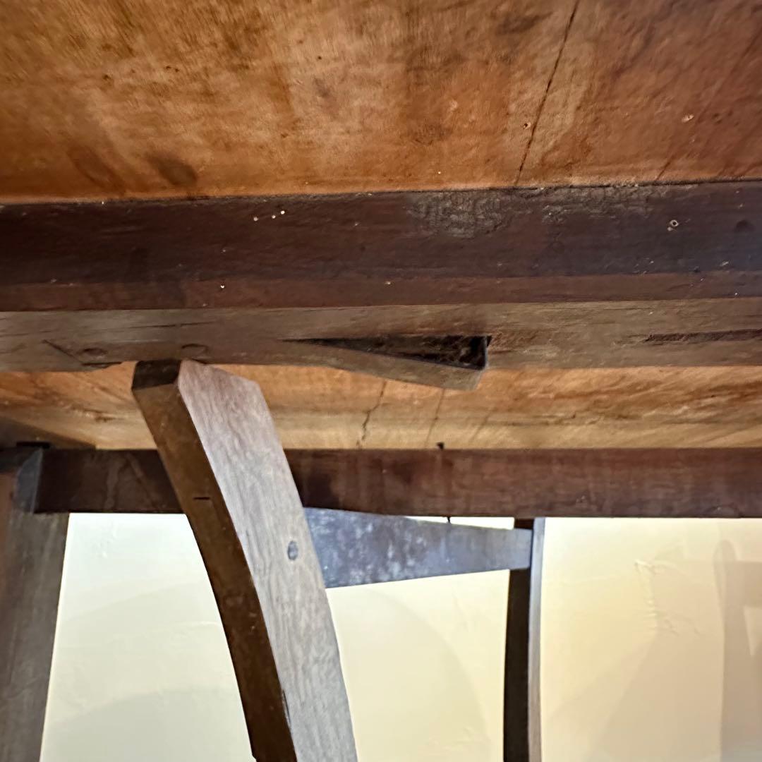 アンティーク　ワインテーブル　テイスティング　フランス　ヴィンテージ　ラウンド