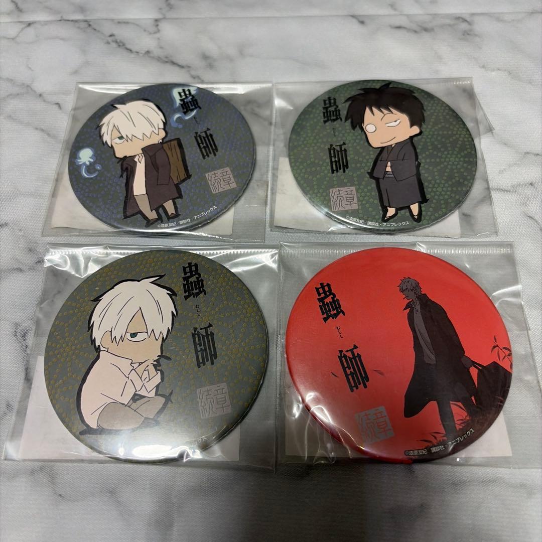 蟲師　缶バッジ　アニメガ　ギンコ 化野