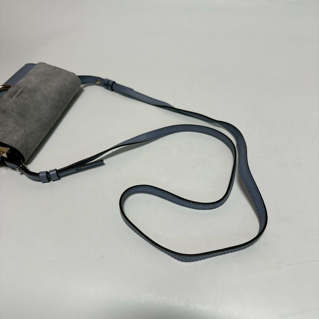 o33【美品】クロエ　フェイ　レザー　スエード　チェーン　ショルダーバッグ