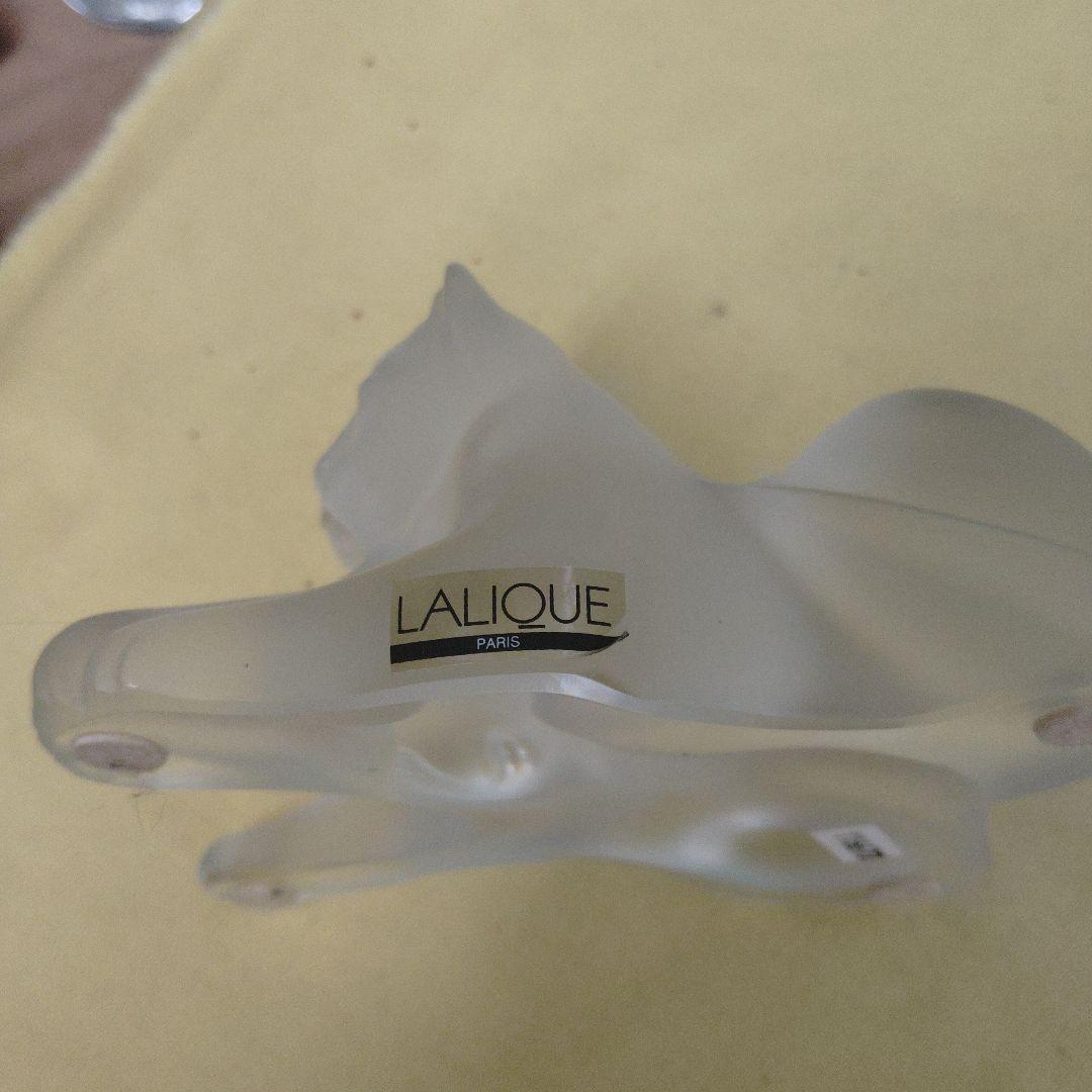 LALIQUE フロストガラス ライオン