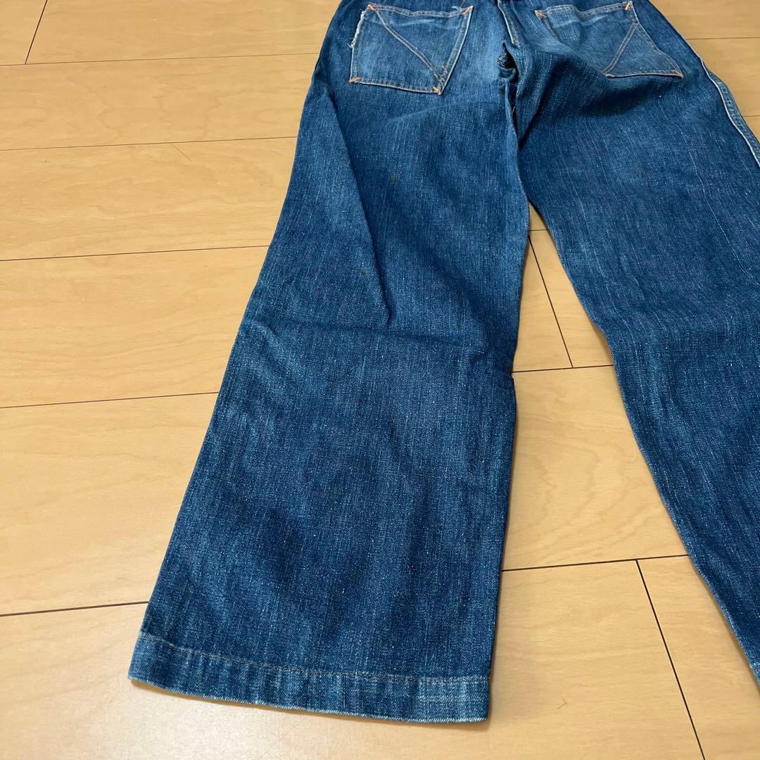 40s〜 kids TEXAN ビンテージ デニムパンツ UFOリベット 縦落ち