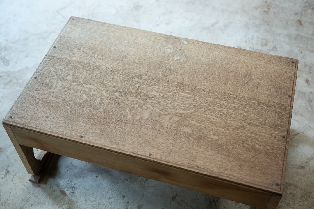 古家具 楢のローテーブル 文机 /幅786 高333 奥行508 送料込