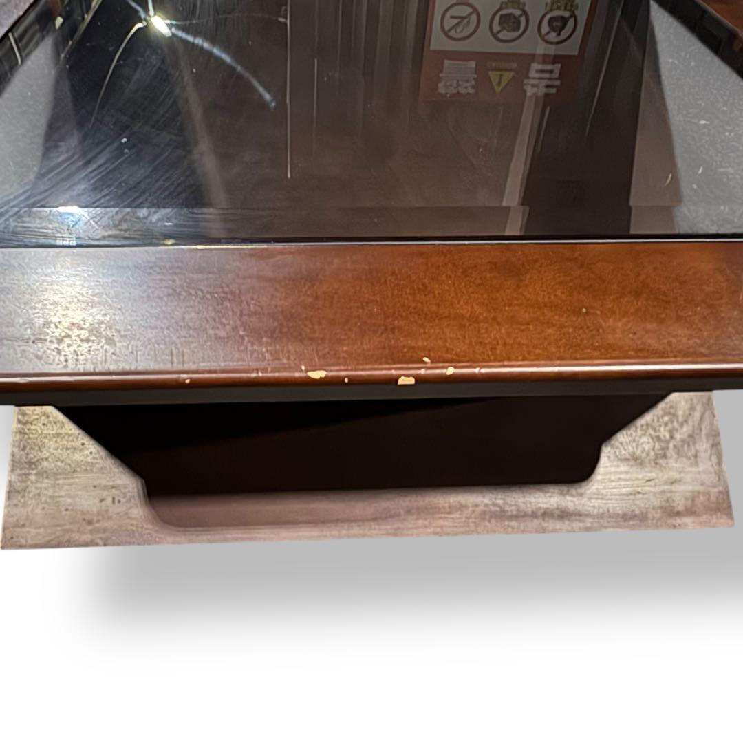 マルニ 木工 ガラス天板 ローテーブル｜モダンデザイン