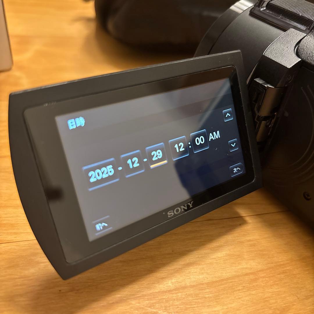 極美品 SONY FDR-AX45 4Kビデオカメラ バッテリー2個付