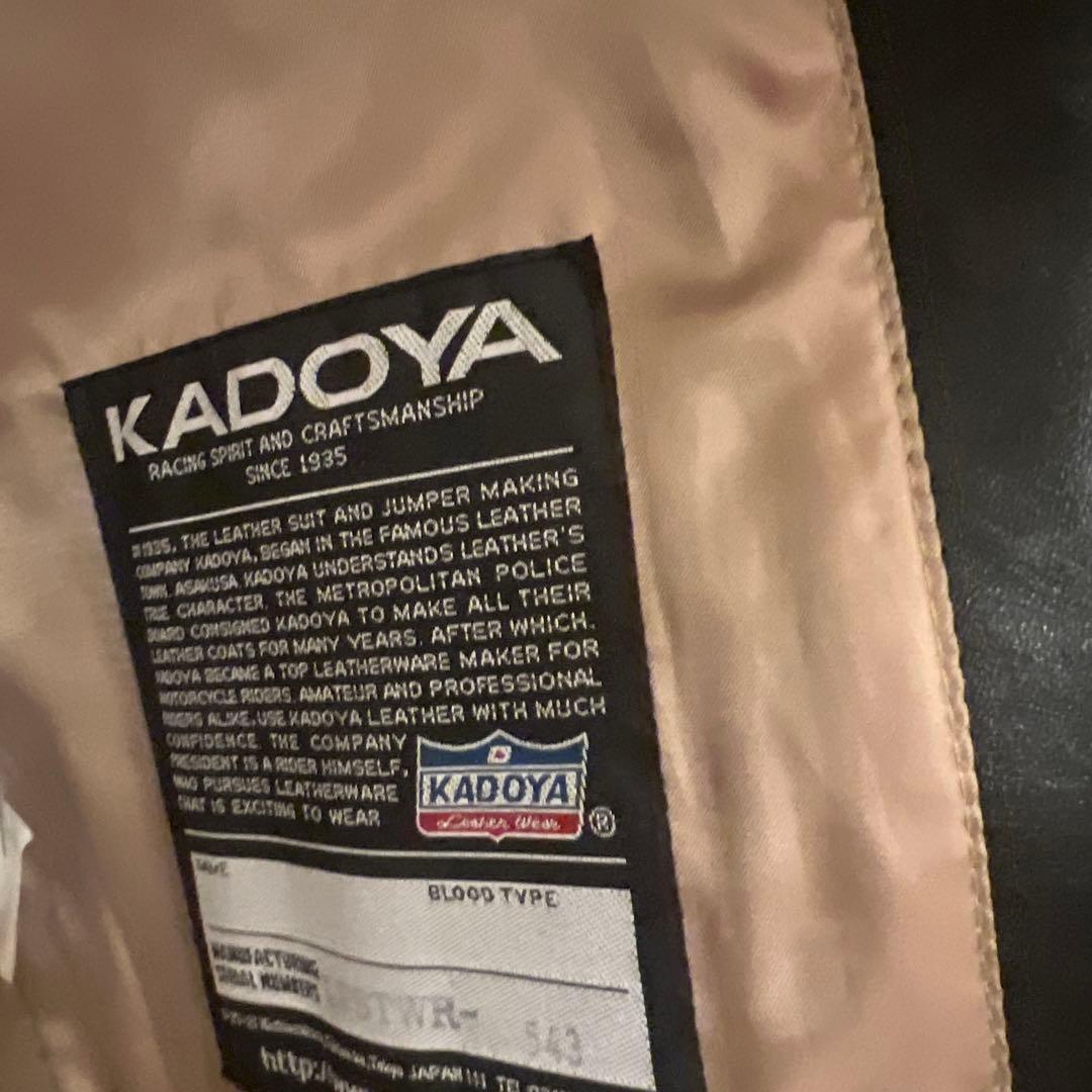 メンズKADOYA革ジャンLL