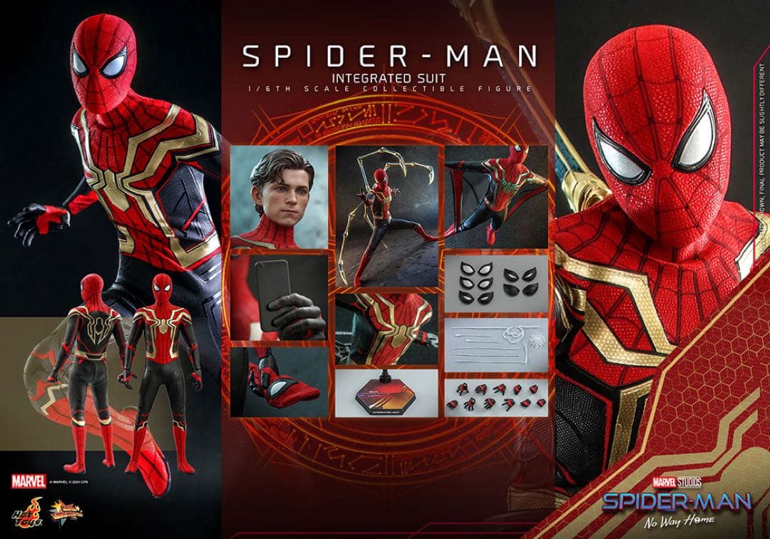 ホットトイズ スパイダーマン インテグレーテッドスーツ ノーウェイホーム