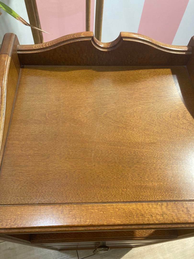 オールドカリモク　木製　棚　5段キャビネット　引き出し　アンティーク　レトロ