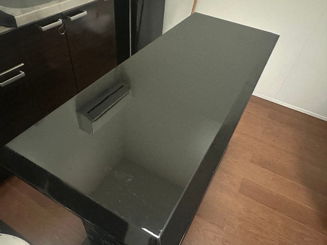 モダンテーブル 石材風天板