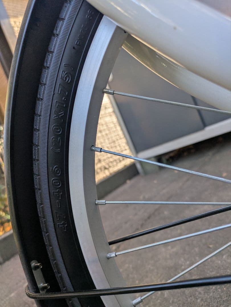 【千葉県引取限定】ACE BUDDY 折りたたみ自転車 ホワイト　美品