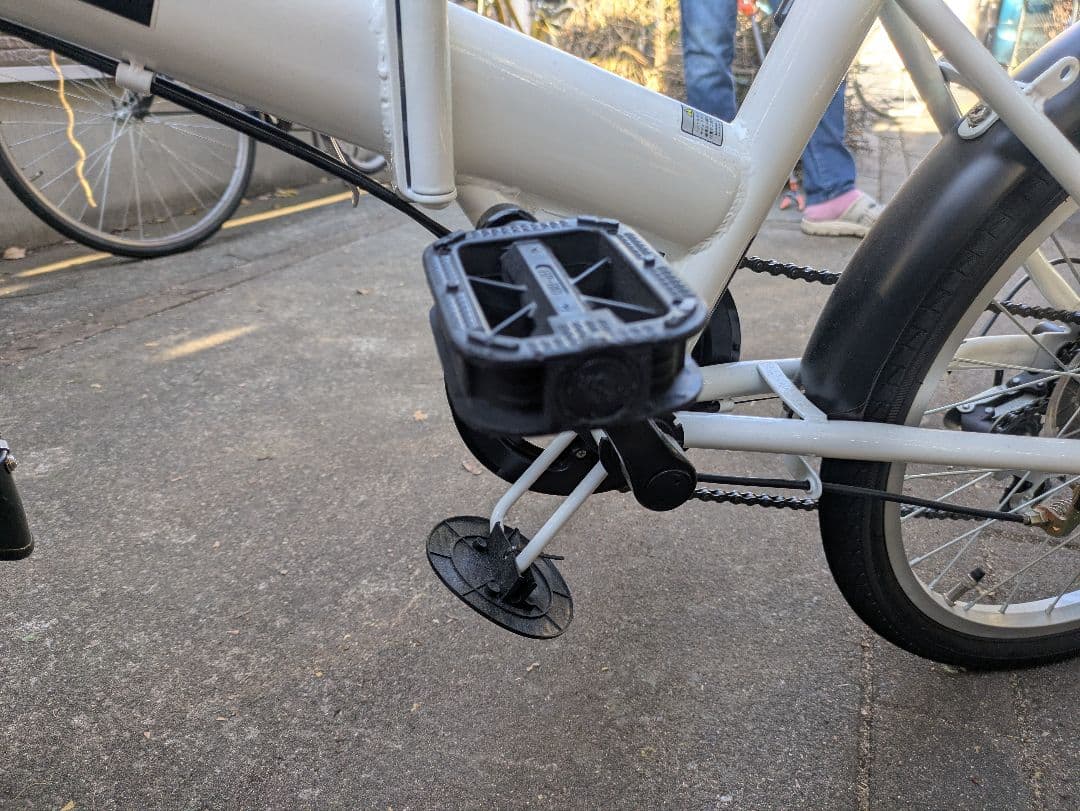 【千葉県引取限定】ACE BUDDY 折りたたみ自転車 ホワイト　美品