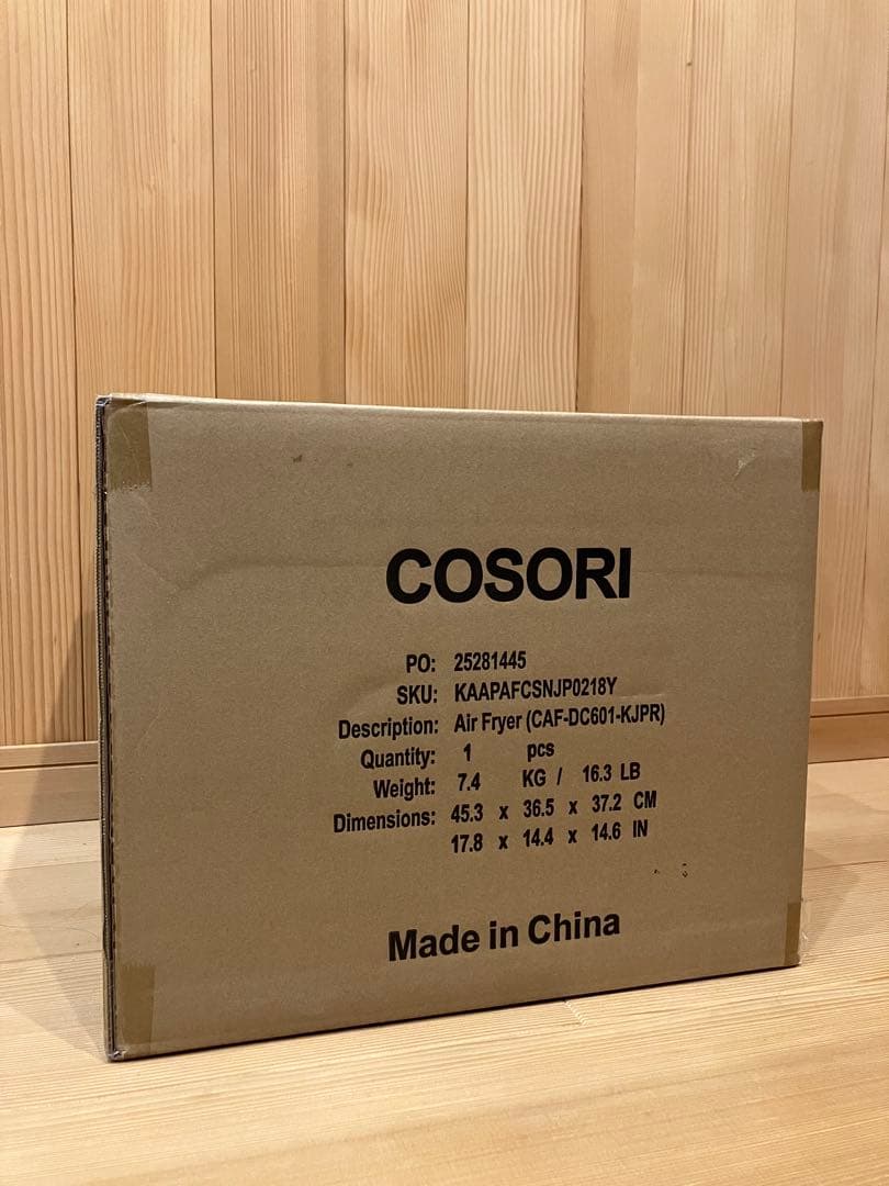 【新品未使用】COSORI ノンフライヤー 6.0L 串ラックセット付