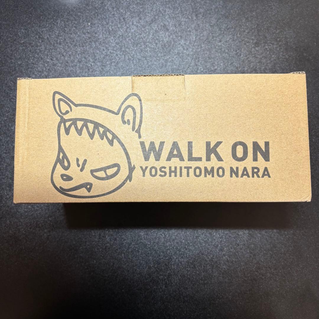 【新品・未使用】奈良美智 パタパタクロック WALK ON(ホワイト)