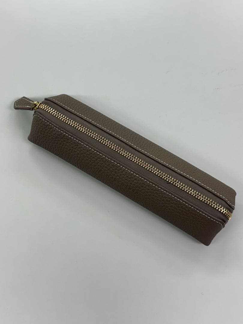 ボナベンチュラ　レザー 筆箱 ブラウン