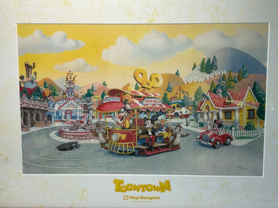 TOONTOWN リトグラフ 東京ディズニーランド TDL 127/1000