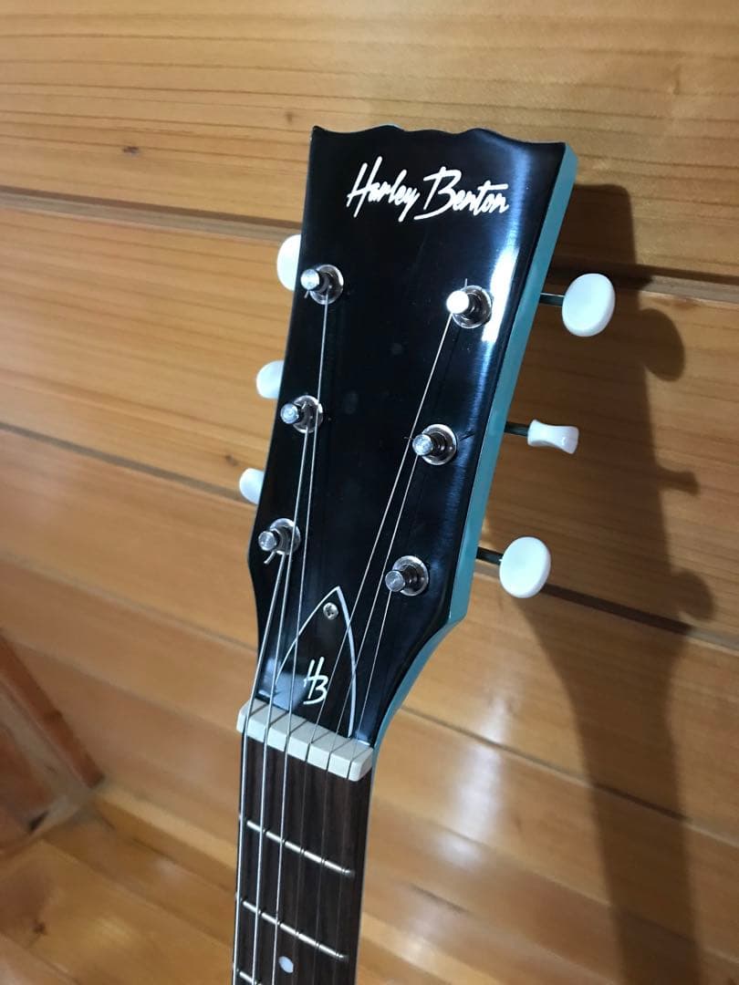ギター Harley Benton DC-Junior FAT Benton Blue