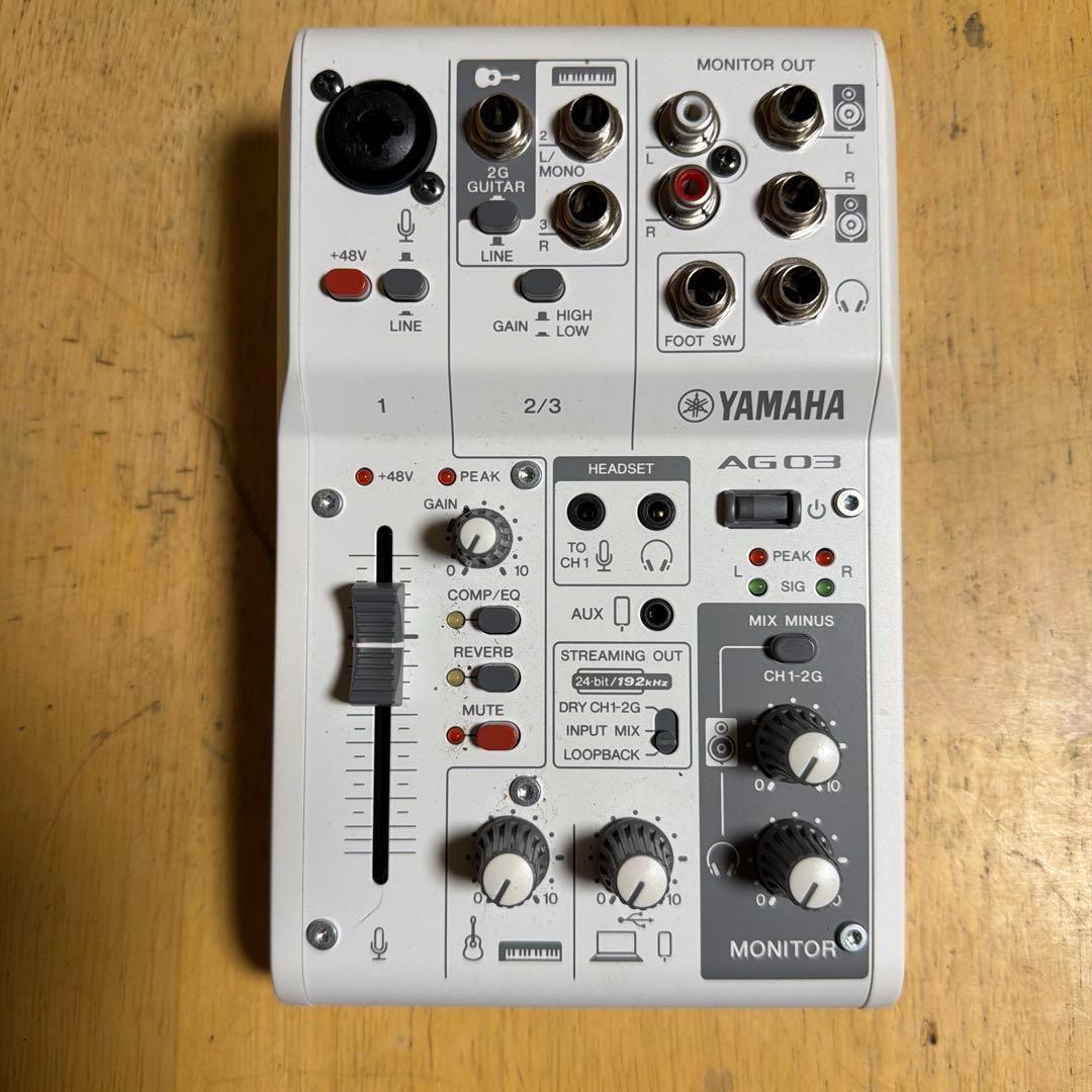 YAMAHA AG03 MK2オーディオインターフェイス