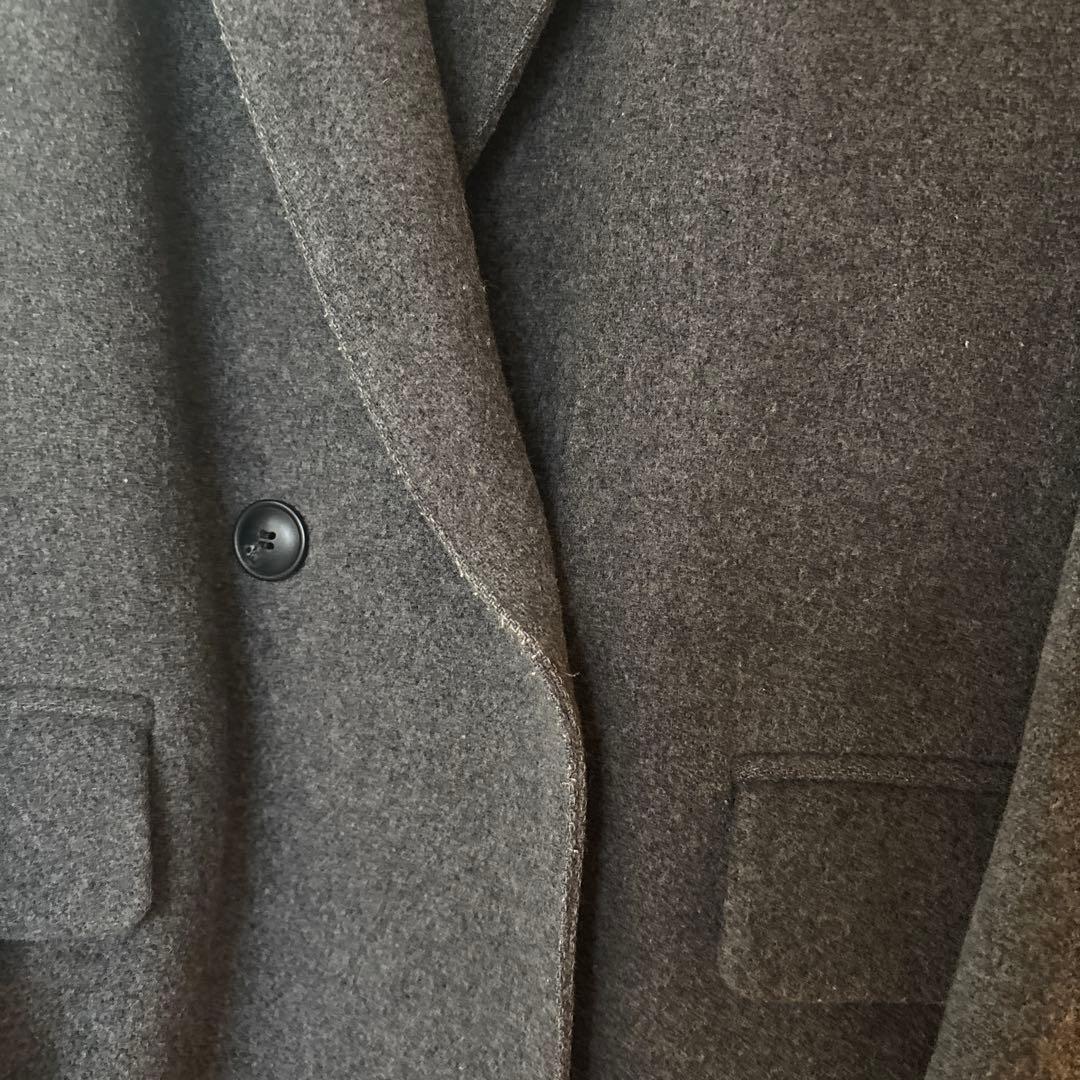 北欧暮らしの道具店　3WAYアレンジ襟のかろやかチェスターコート　グレー